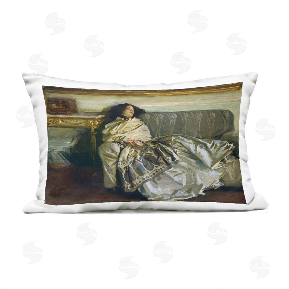 Lil' Rue Restful Woman Classic Outdoor Quick-Dry Polyester Lumbar Pillow