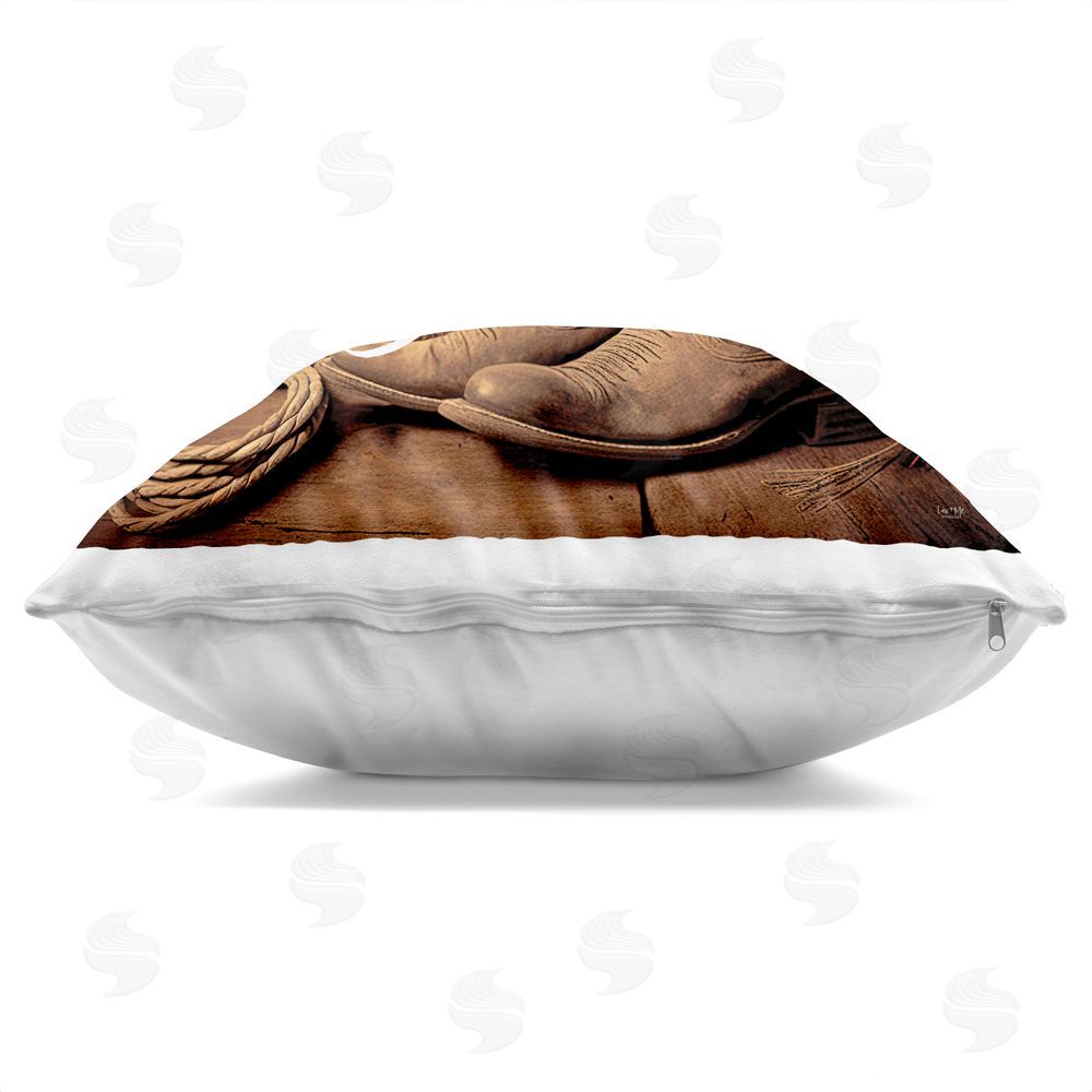 Lux + Me Designs Blame It On My Roots Indoor Plush Polyester Square Throw Pillow Zipper Detail