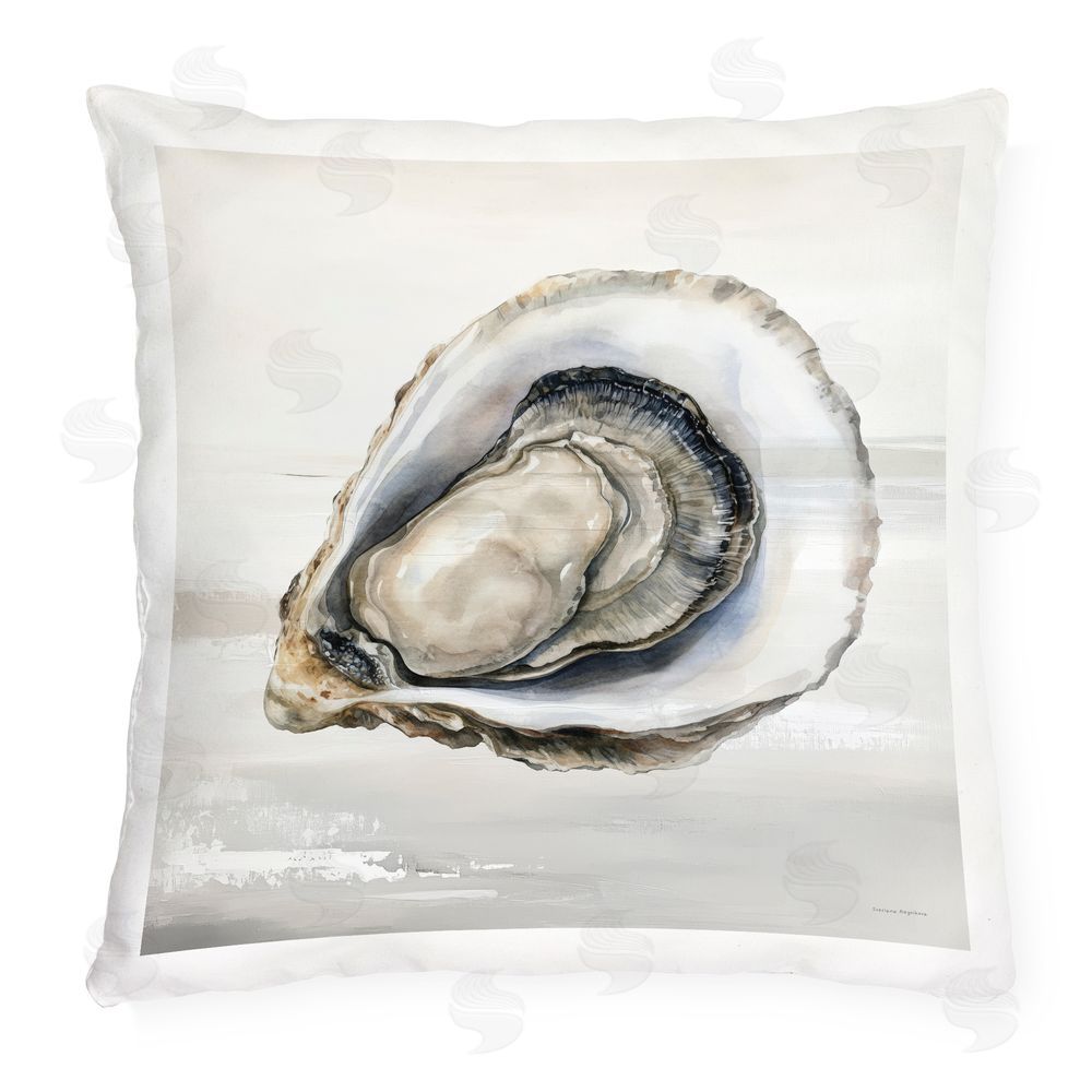 Svetlana Aleynikova Lonely Oyster Shell Outdoor Quick-Dry Polyester Square Throw Pillow