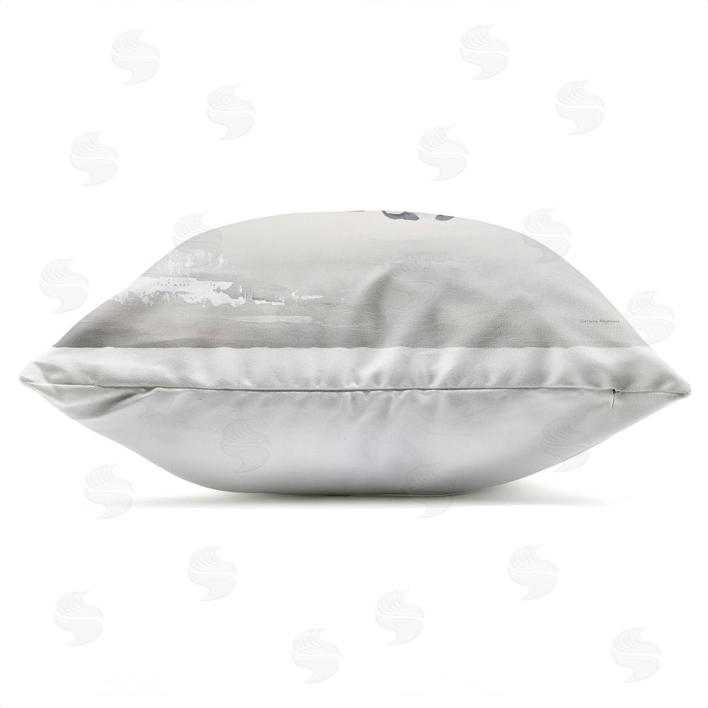 Svetlana Aleynikova Oceanic Oyster in Neutrals Outdoor Quick-Dry Polyester Square Throw Pillow Zipper Detail