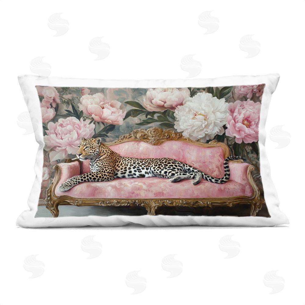 Tina LeCour Where The Leopard Dreams Square Outdoor Quick-Dry Polyester Throw Pillow