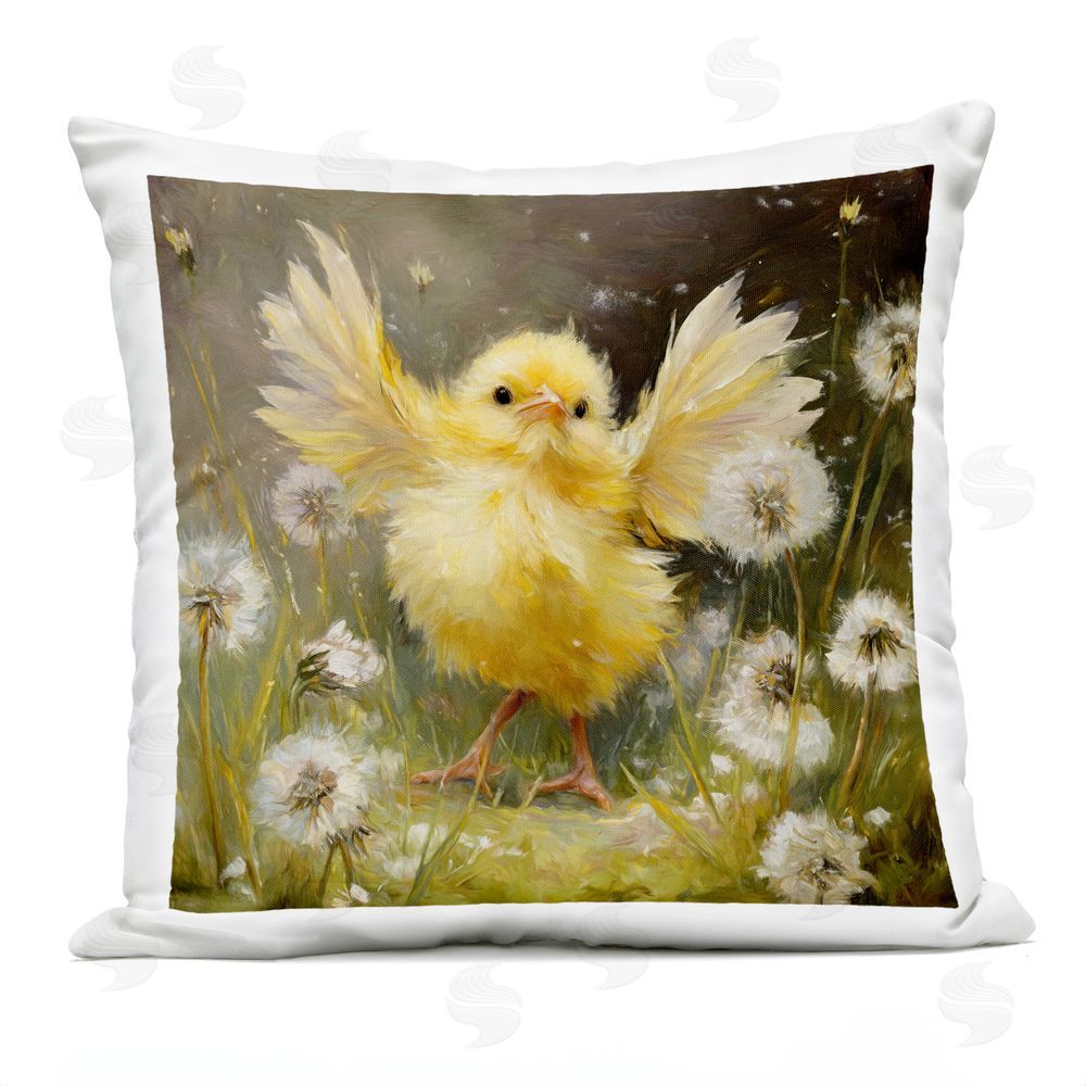 Tina LeCour Free As A Peep Chick Outdoor Quick-Dry Polyester Square Throw Pillow