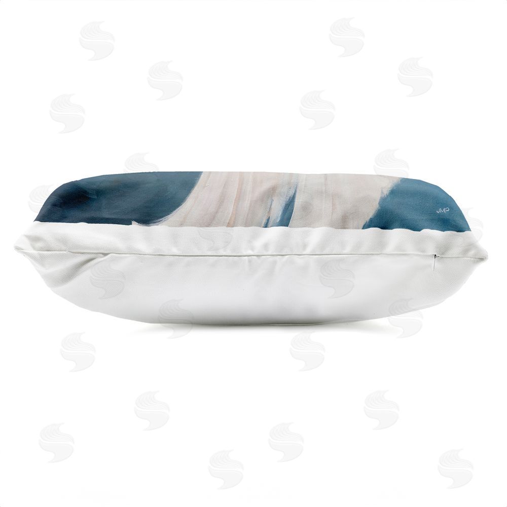 Julia Purinton Heron Flight Of Fancy Outdoor Quick-Dry Polyester Lumbar Pillow Zipper Detail