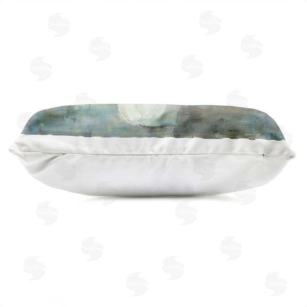 Danhui Nai Floral Memory In Pastel Vase Outdoor Quick-Dry Polyester Lumbar Pillow Zipper Detail