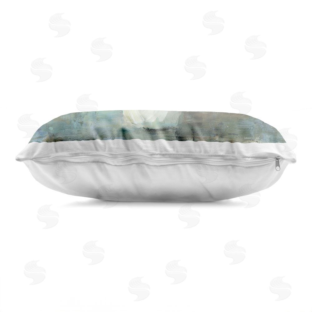 Danhui Nai Floral Memory In Pastel Vase Indoor Plush Polyester Lumbar Pillow Zipper Detail