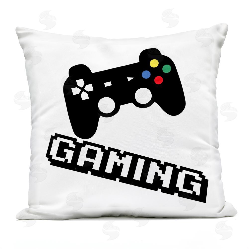 Marcus Prime Playful Pixel Gaming Outdoor Quick-Dry Polyester Square Throw Pillow