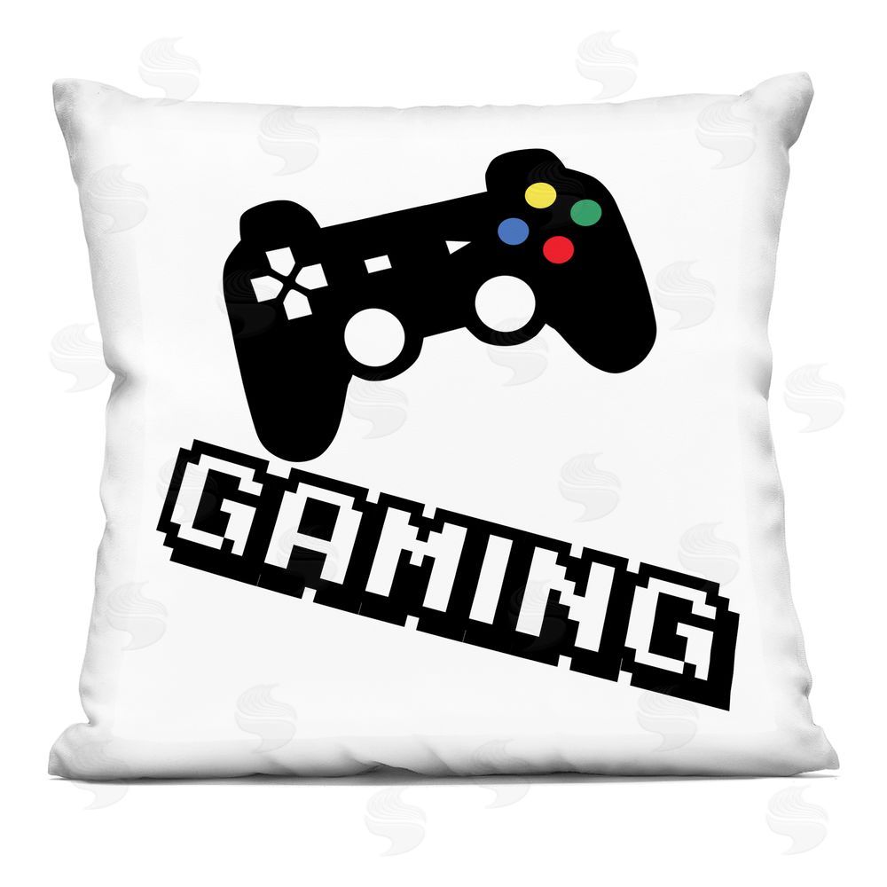 Marcus Prime Playful Pixel Gaming Indoor Plush Polyester Square Throw Pillow