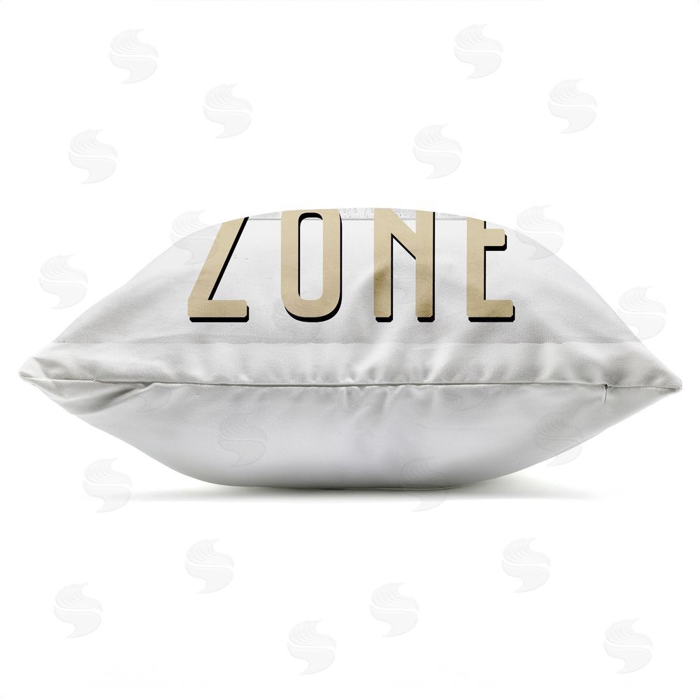 Kim Allen Game Zone Control Outdoor Quick-Dry Polyester Square Throw Pillow Zipper Detail