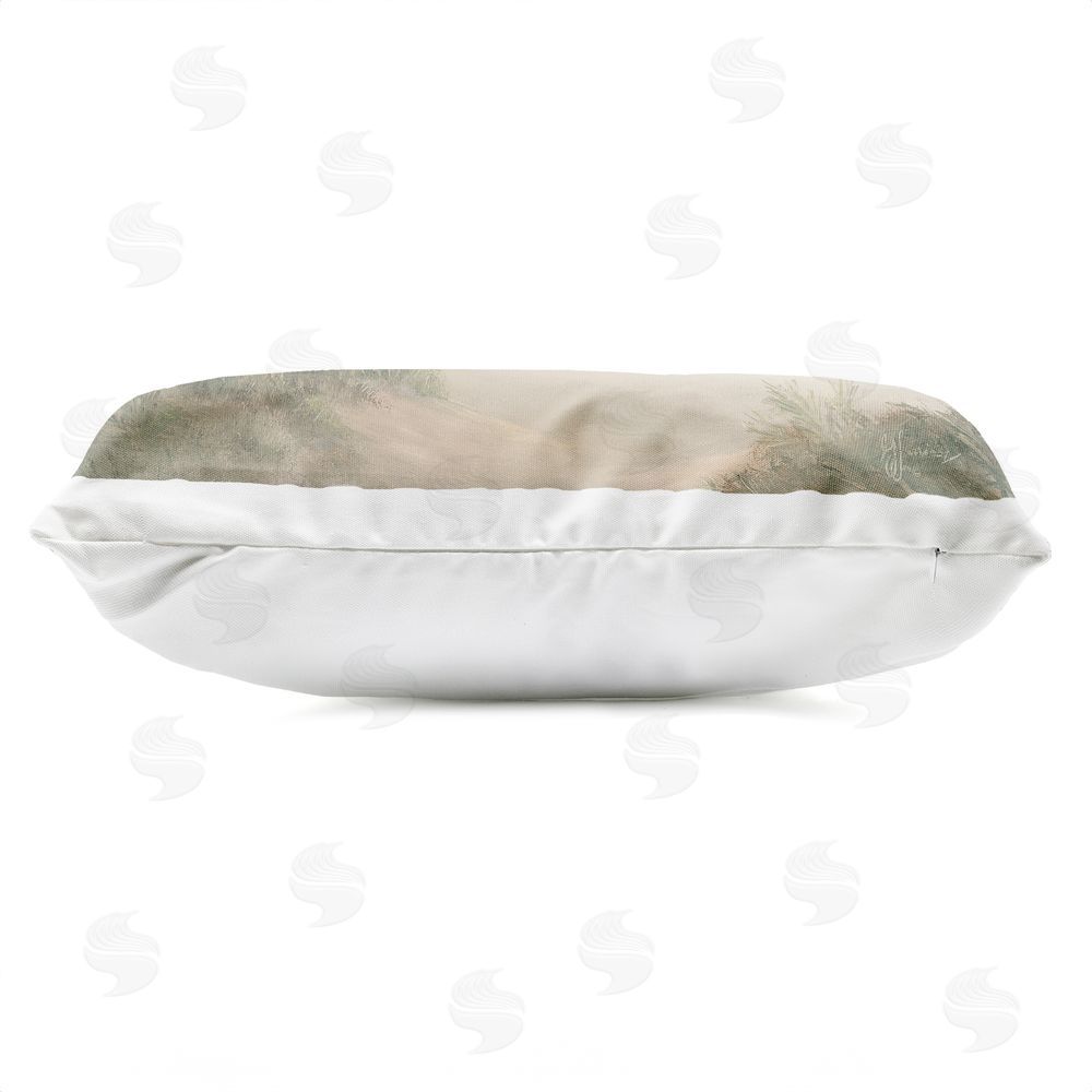 Georgia Janisse Calm Of The Morning Outdoor Quick-Dry Polyester Lumbar Pillow Zipper Detail