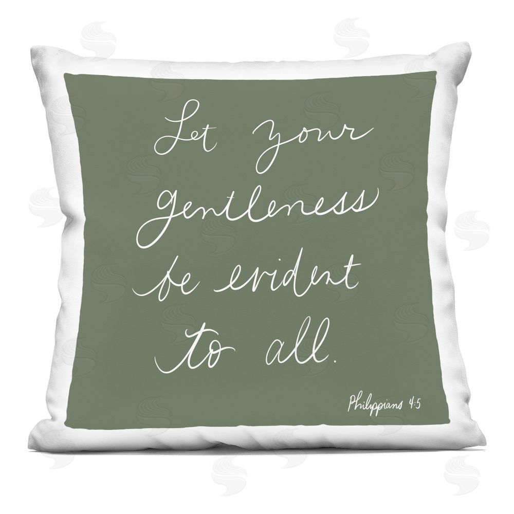 SUNDANCE GROUP, LLC Encouraging Gentleness Proverb Indoor Plush Polyester Square Throw Pillow