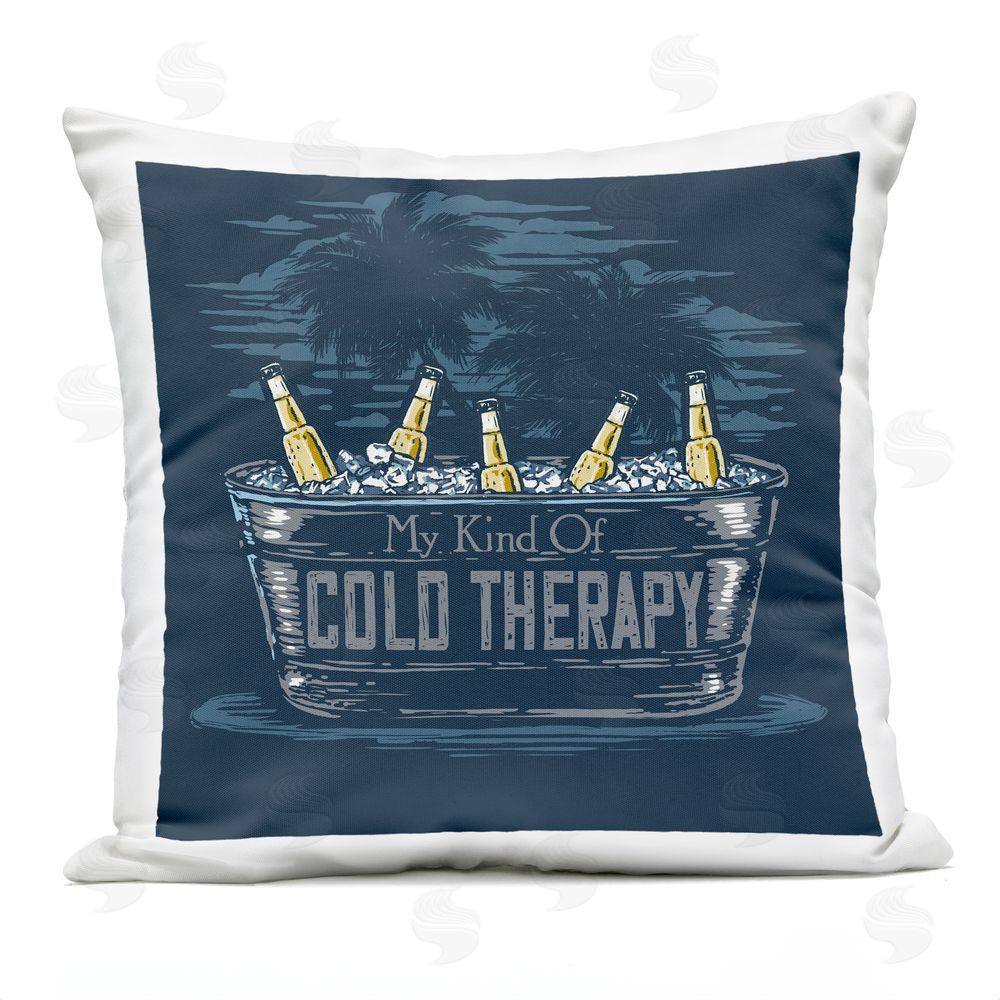 Jedco Brands Inc. My Kind Of Cold Therapy Outdoor Quick-Dry Polyester Square Throw Pillow