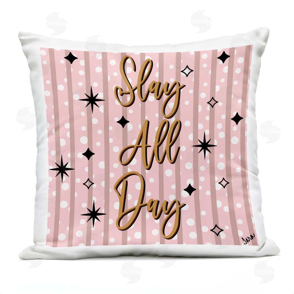 Tara Boone Slay All Day with Sparkle Pattern Outdoor Square Printed Throw Pillow