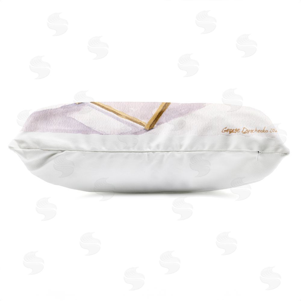 George Dyachenko Sea Lion Relaxing Outdoor Quick-Dry Polyester Lumbar Pillow Zipper Detail