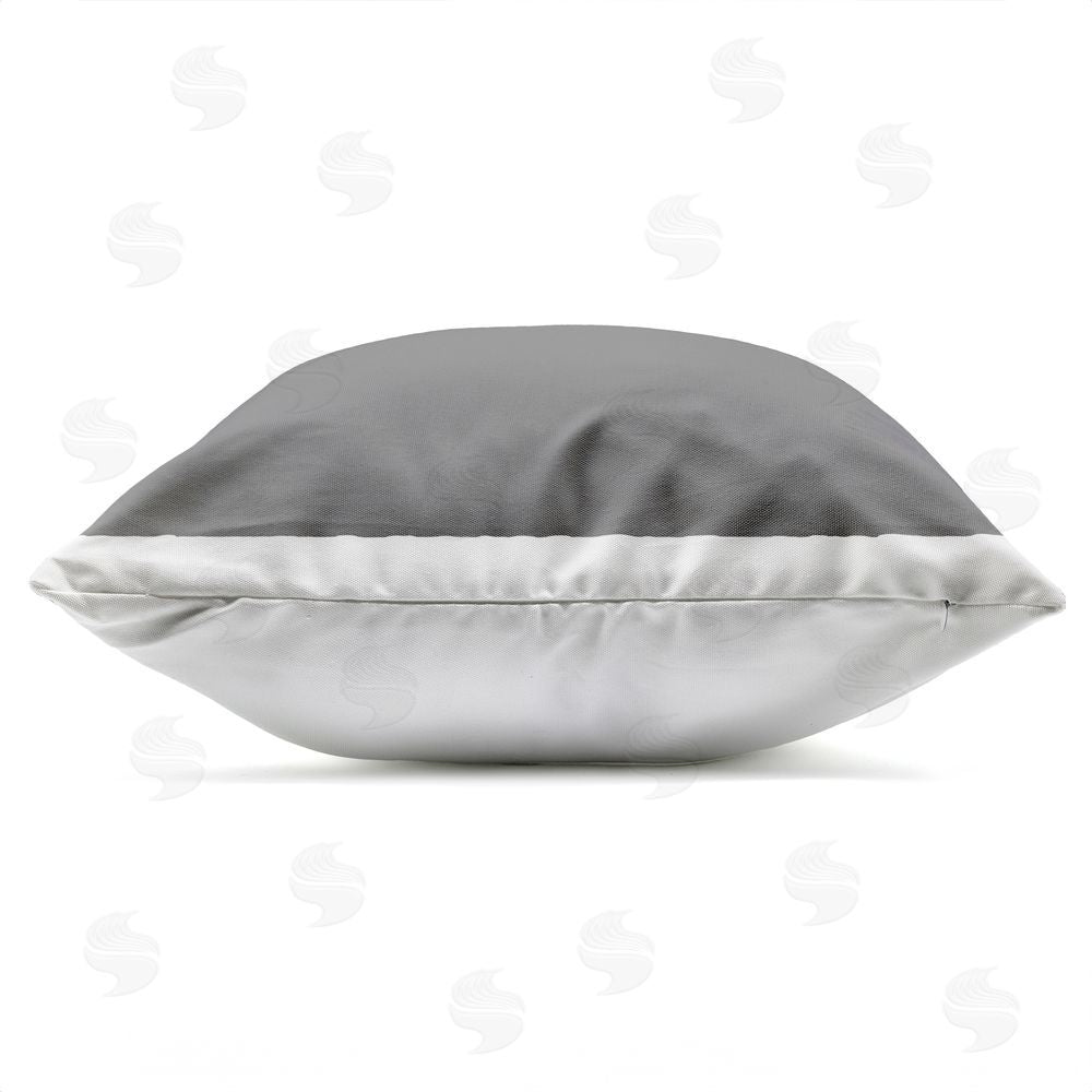 Carla Daly Outer Space Adventure Animals Outdoor Quick-Dry Polyester Square Throw Pillow Zipper Detail