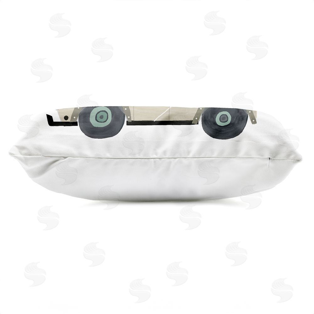 Carla Daly Critters on Safari Adventure Outdoor Quick-Dry Polyester Lumbar Pillow Zipper Detail