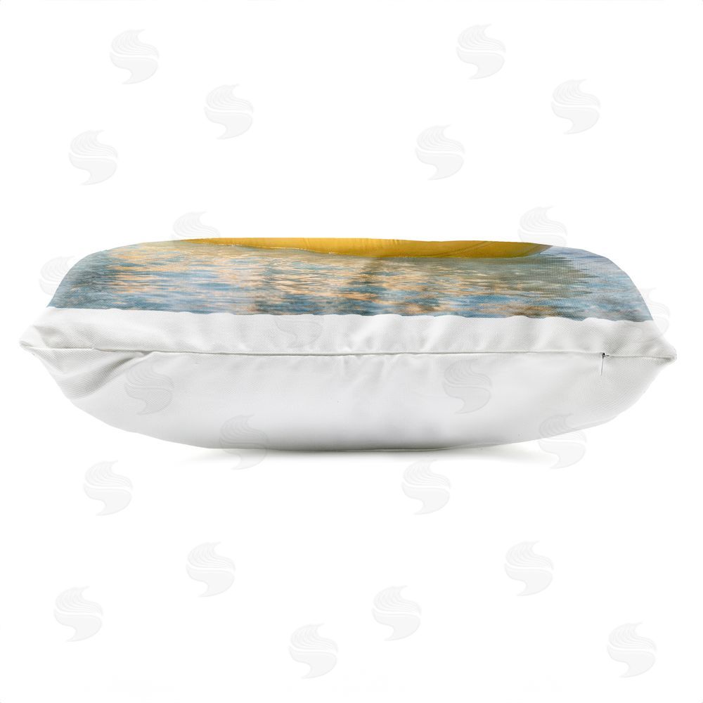 Ziwei Li Cheetah Trio on Float Outdoor Quick-Dry Polyester Lumbar Pillow Zipper Detail
