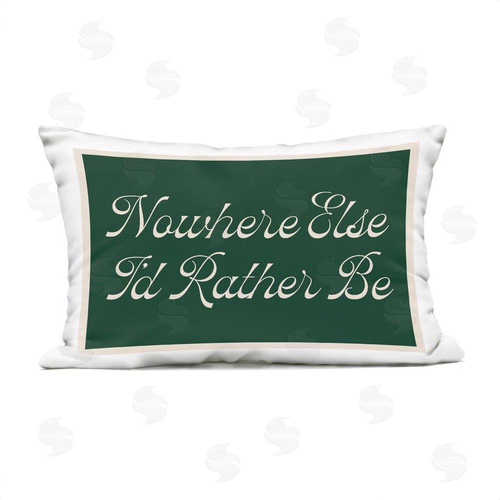 Lil' Rue Nowhere Else I'd Rather Be Outdoor Quick-Dry Polyester Lumbar Pillow