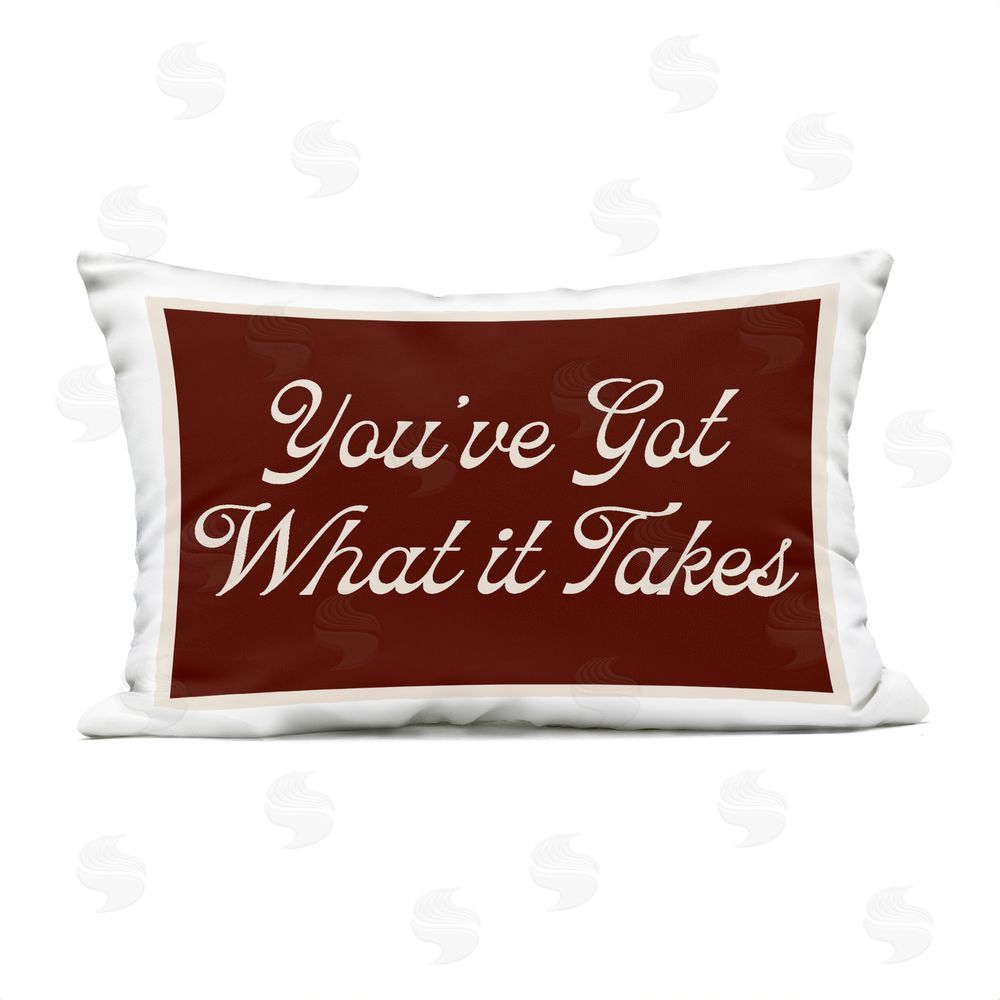 Lil' Rue You've Got What It Takes Outdoor Quick-Dry Polyester Lumbar Pillow