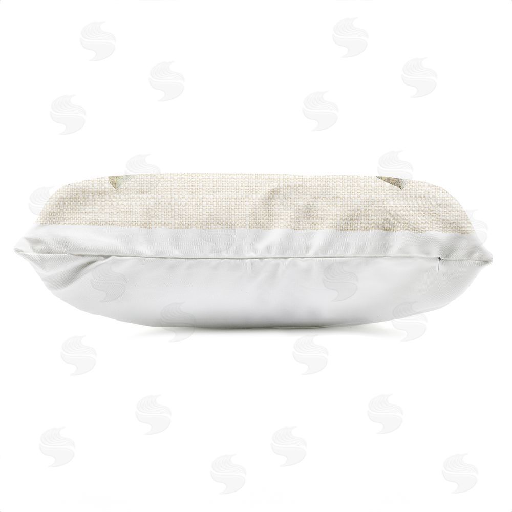 Lil' Rue Floral Boho Crab Outdoor Quick-Dry Polyester Lumbar Pillow Zipper Detail