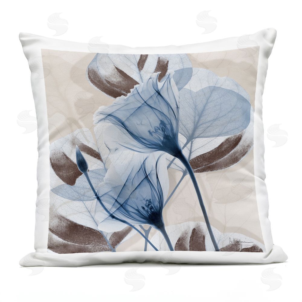 Albert Koetsier Sapphire Union Blooms Outdoor Quick-Dry Polyester Square Throw Pillow