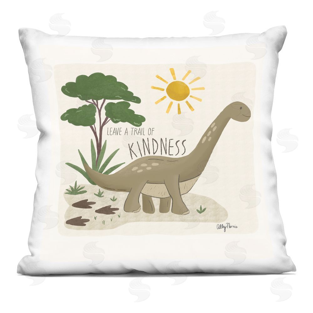 Allyson Norris Leave A Trail Of Kindness Indoor Plush Polyester Square Throw Pillow