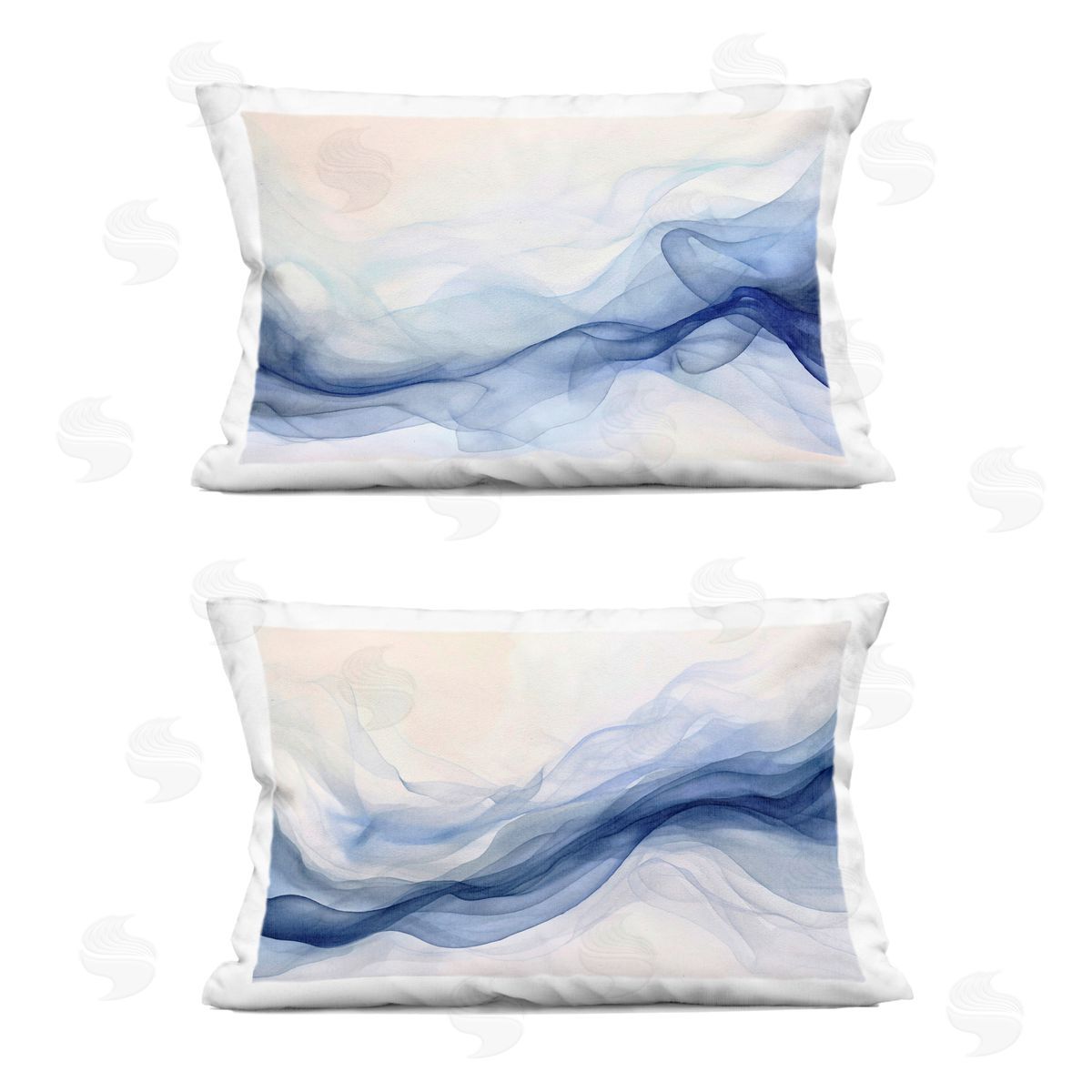 Andrea Haase Dreamy Indigo Mist Plush Polyester Art Print Pillow