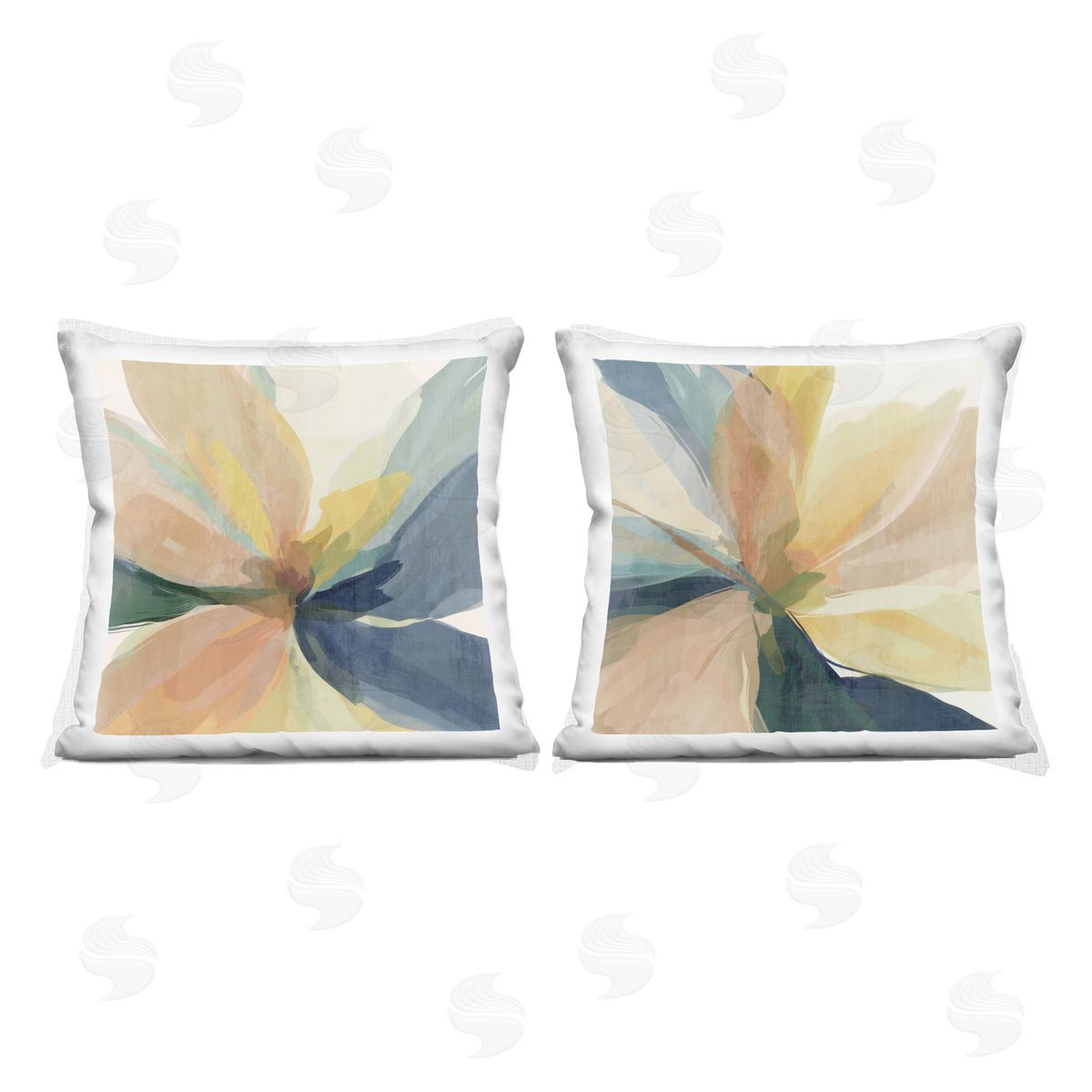 Irena Orlov Abstract Sunshine Florals Plush Polyester Art Print Pillow