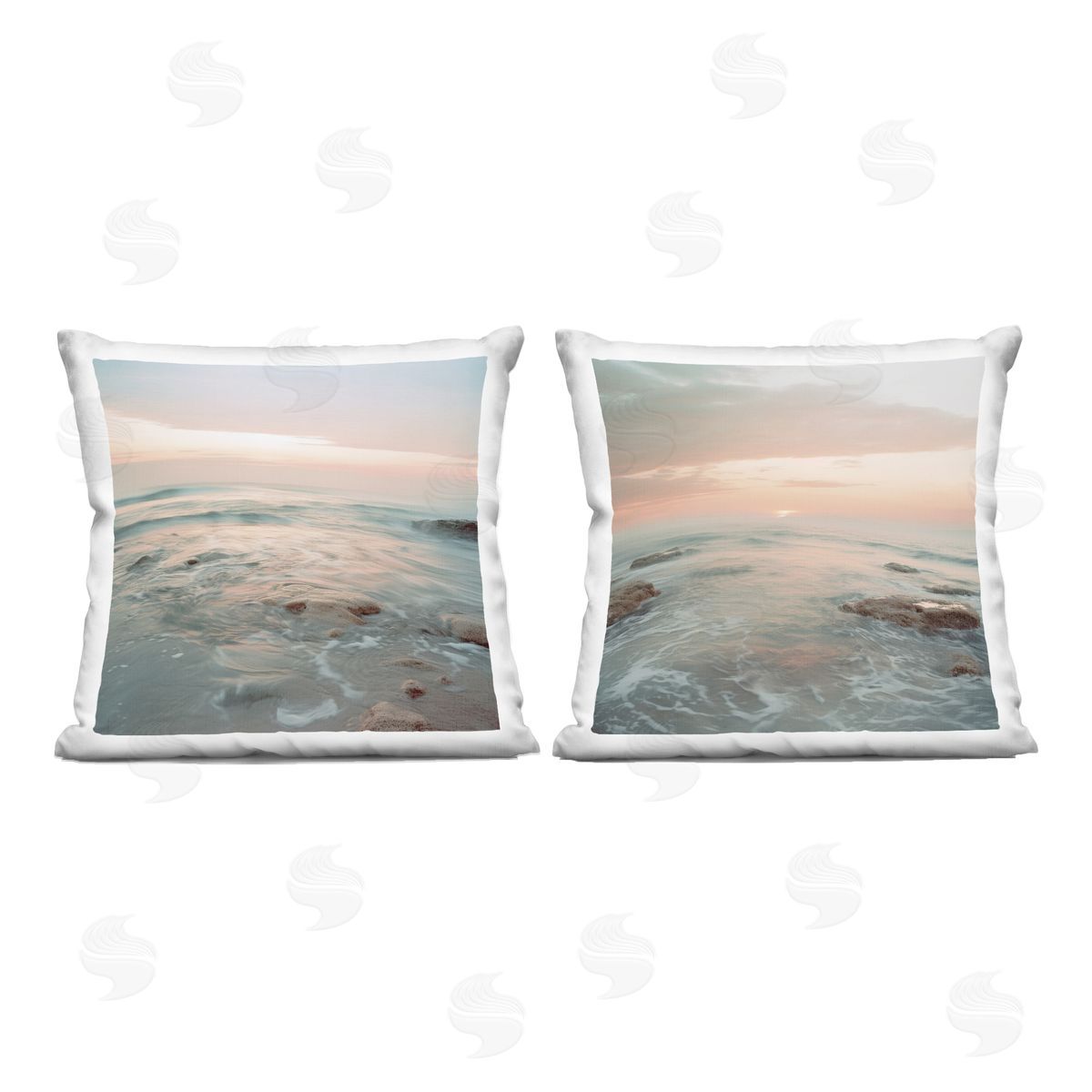Lazar Studio Coastal Sea Melodies Plush Polyester Art Print Pillow