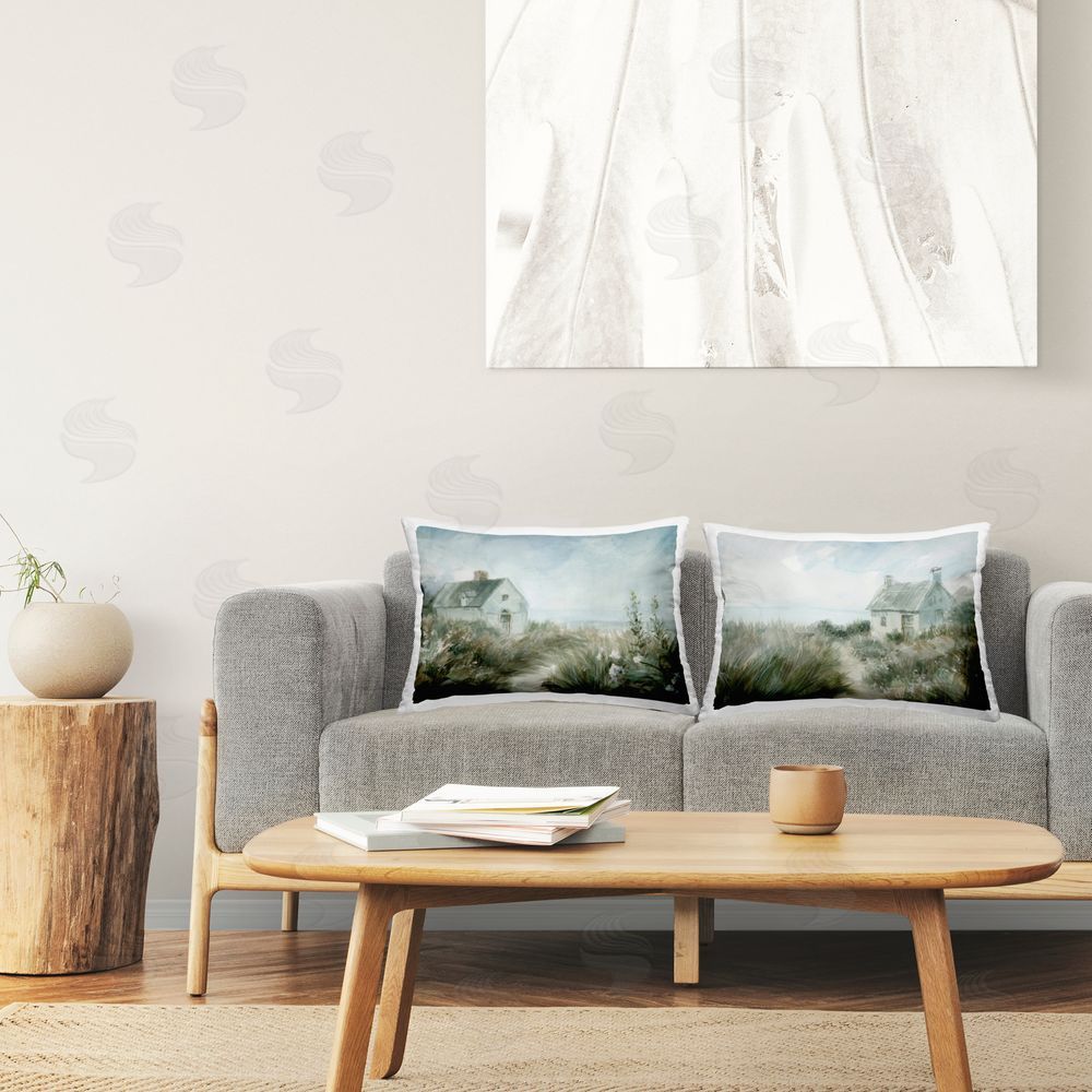 Danhui Nai Paths to Windswept Cottages Indoor Pillow Set on Chair