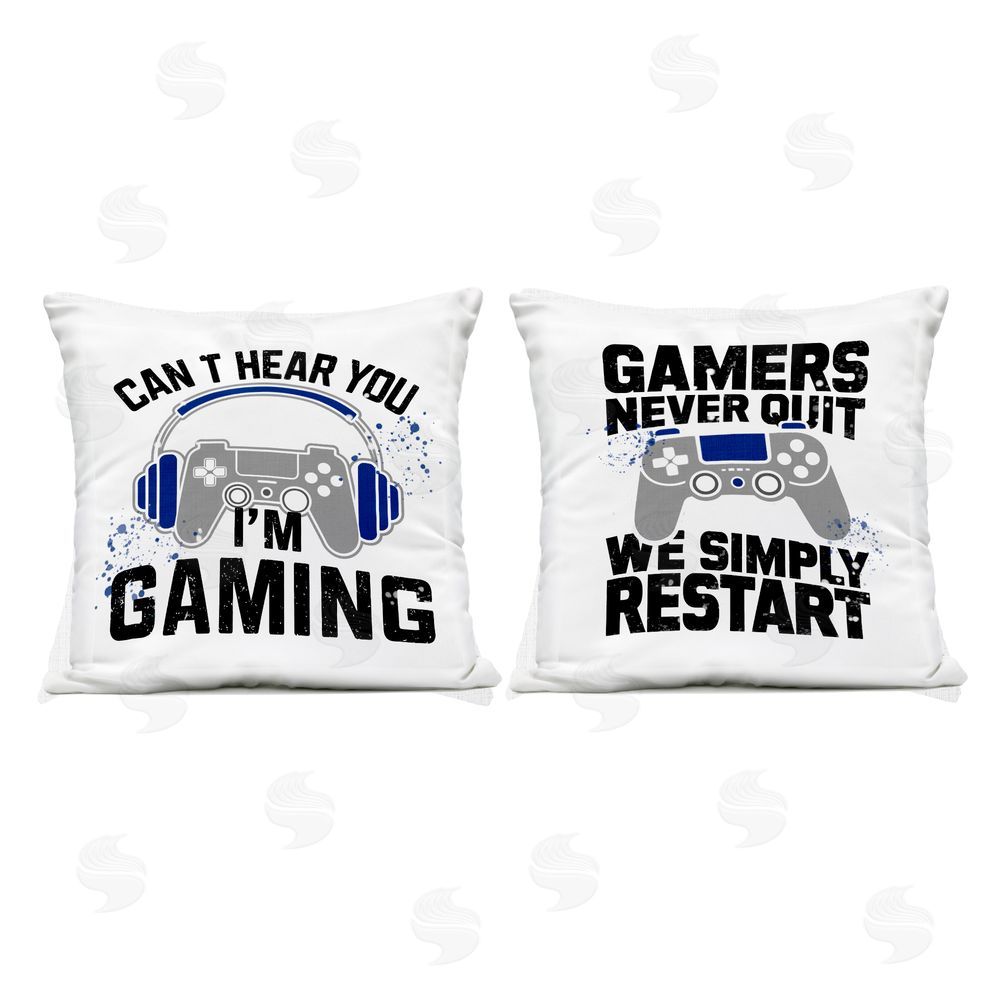 Kim Allen Gamer Culture Phrases Outdoor Printed Throw Pillow