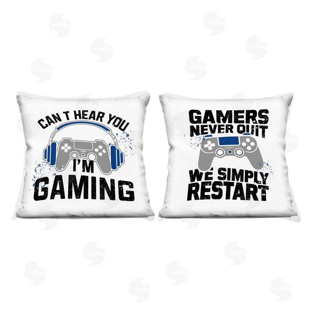 Kim Allen Gamer Culture Phrases Indoor Printed Throw Pillow