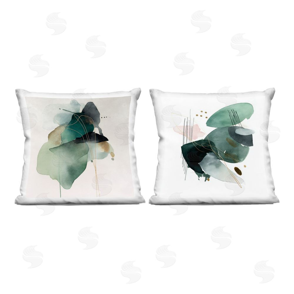 Svetlana Aleynikova Fluid Abstract Harmonies Printed Throw Pillow 