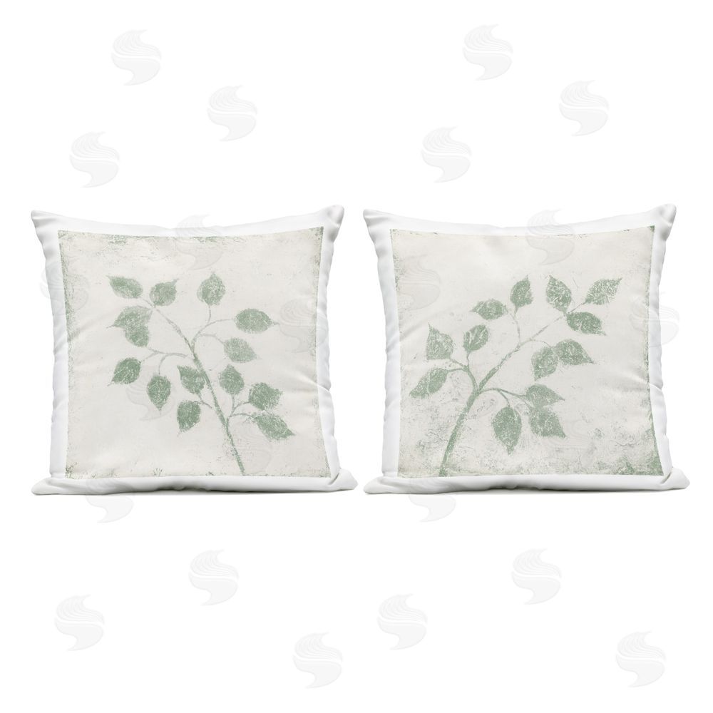 Michael Marcon Rustic November Leaves Outdoor Printed Throw Pillow