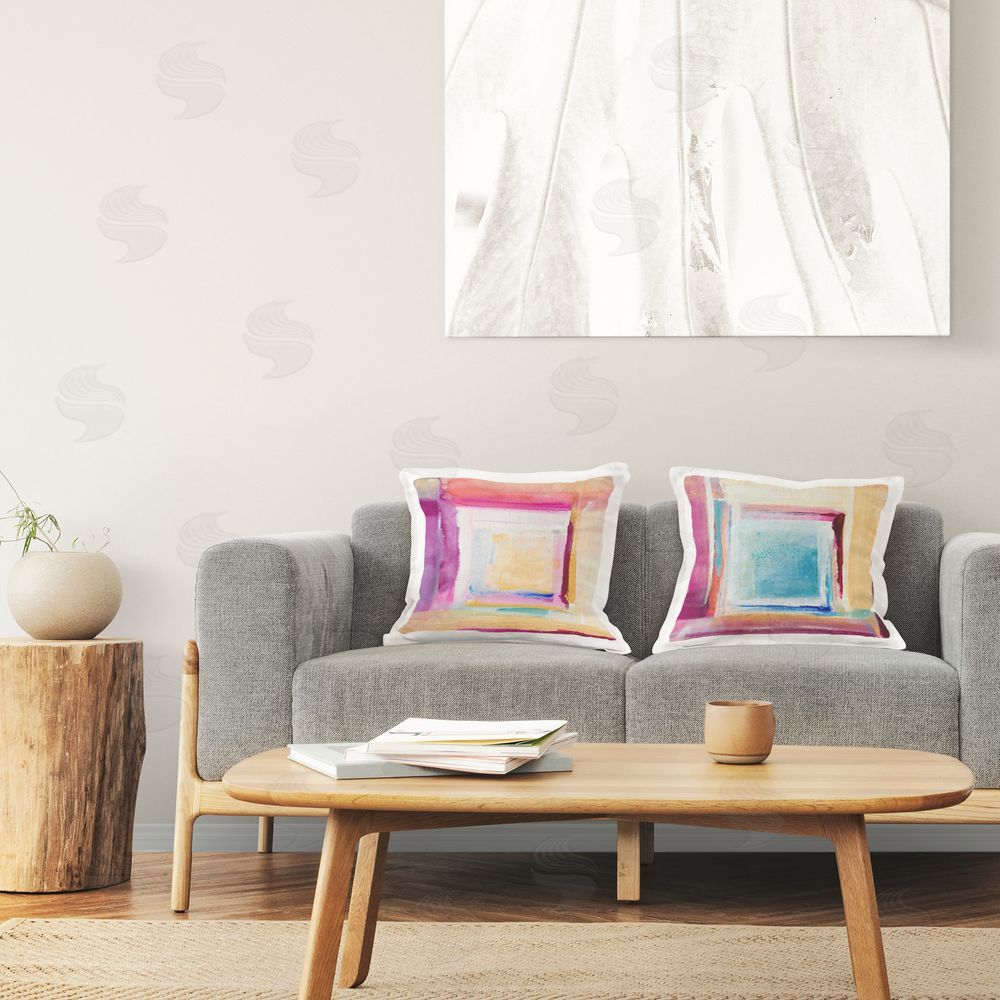 Lanie Loreth Brand New Day Abstract Printed Throw Pillow in Room