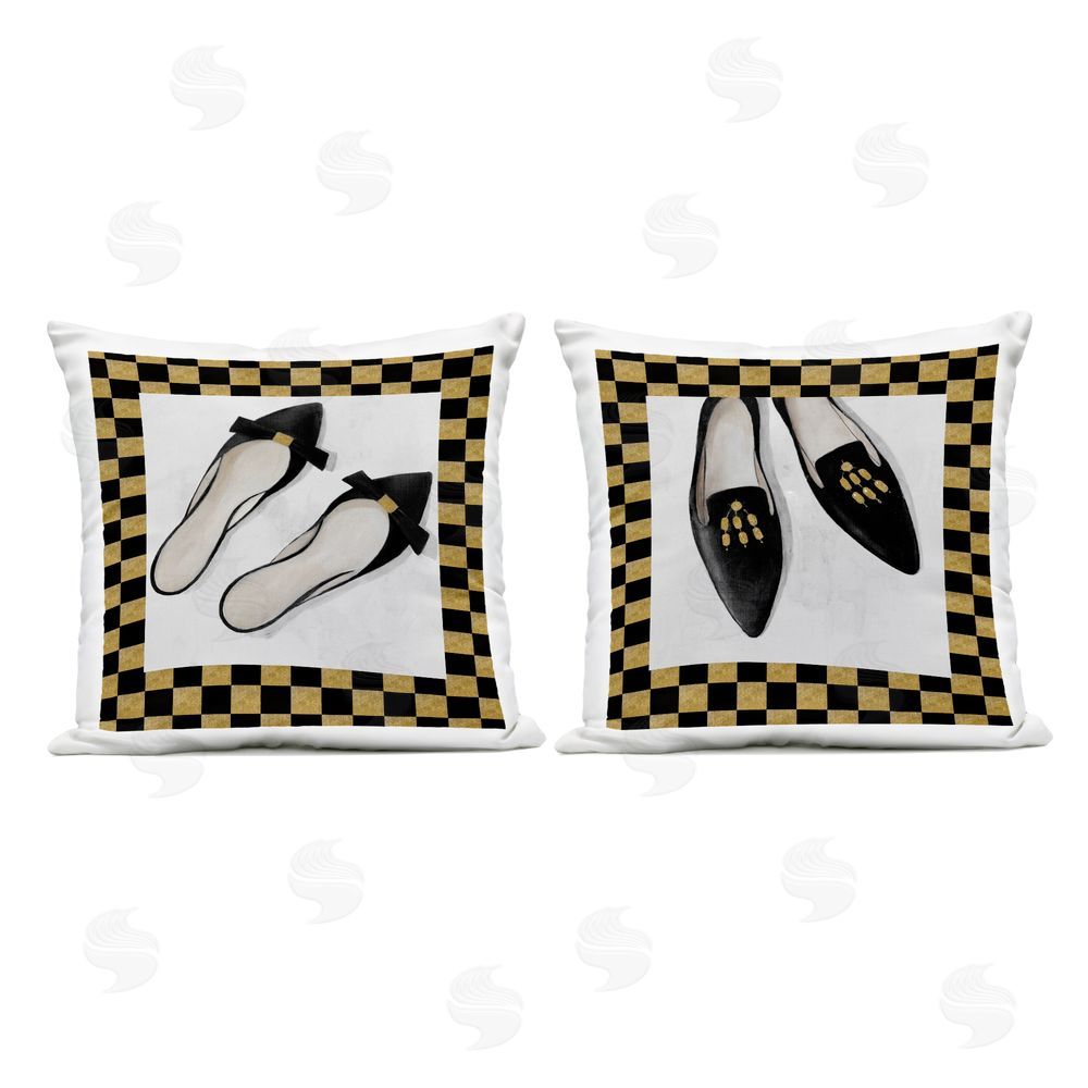 Lorenzo Collective Flats & Sliders Shoes Outdoor Printed Throw Pillow