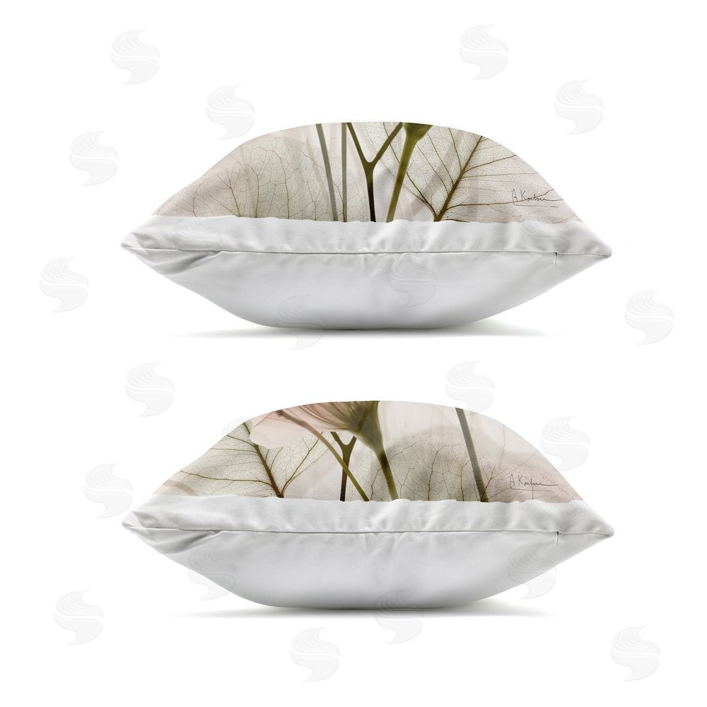 Albert Koetsier Translucent Flower Union Outdoor Quick-Dry Polyester Square Throw Pillow Zipper Detail