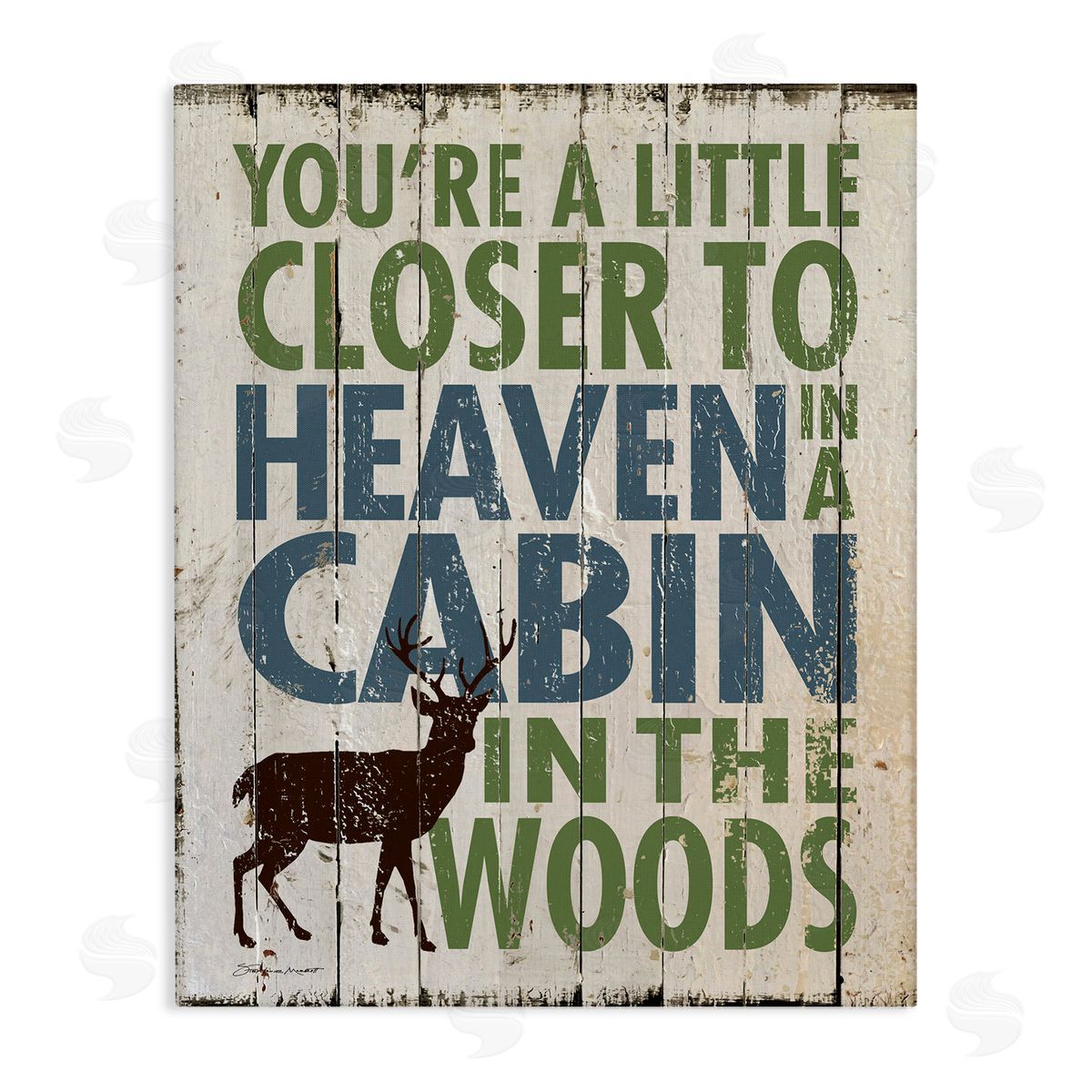 Closer to Heaven in a Cabin Canvas Wall Art, Home Decor by Stephanie Workman Marrott