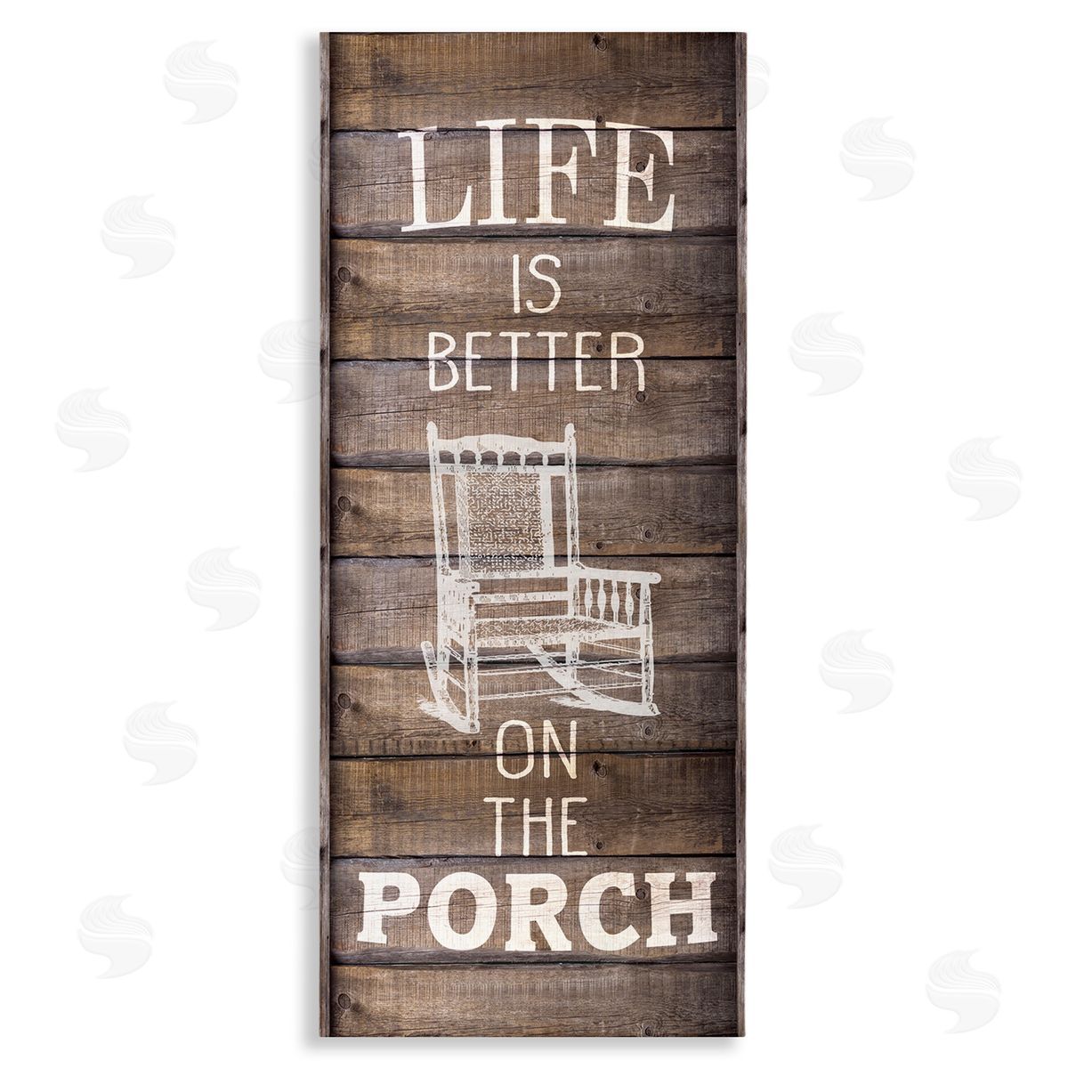Porch Life Country Rustic Canvas Wall Art, Home Decor by Kimberly Allen