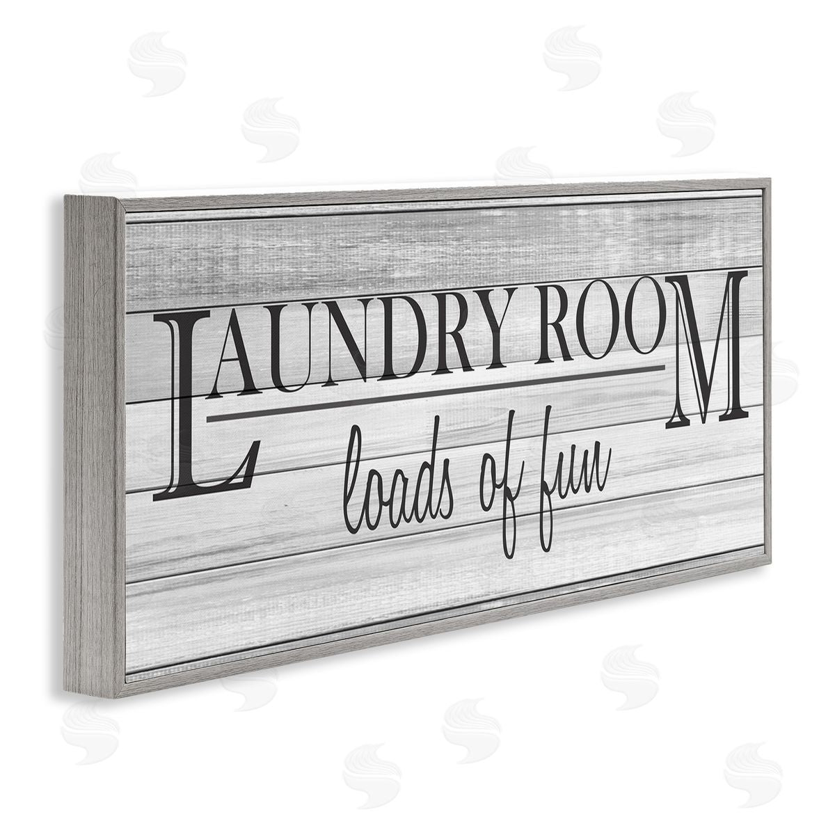 Fun Laundry Room Funny Bathroom Grey Frame Print Wall Art, Home Decor by Kimberly Allen